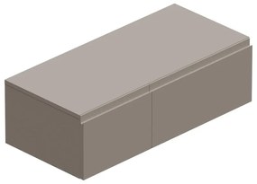Mobile da bagno sotto lavabo Step beige L 100.3 x H 30 x P 46 cm 2 cassetti, lavabo non incluso