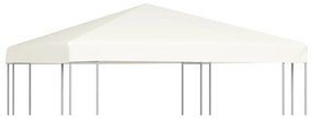 Copertura Superiore Per Gazebo 310 G/m² 3x3 M Bianco Crema /