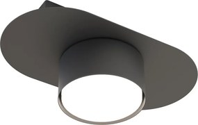 Lampada da soffitto in acciaio STILO 1 GX53 nera da interno