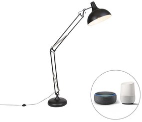 Lampada da terra intelligente nera regolabile con Wi-Fi A60 - Hobby
