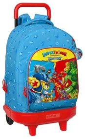 Trolley per la Scuola SuperThings Rescue force 33 x 45 x 22 cm Azzurro