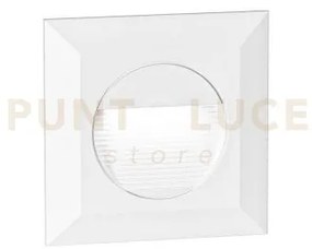 Ges2120c- segnapassi bianco a led in alluminio e vetro 3000k 180lm ...