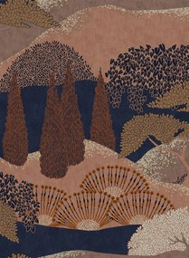 Coordonne Carta da parati Jardin Japones - Canela