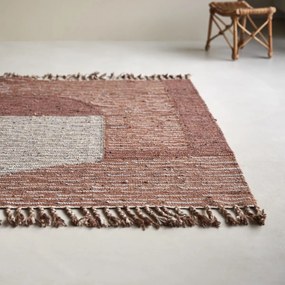 Tikamoon - Tappeto rettangolare in cotone da 90x150 cm Mohane