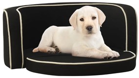 Divano cani pieghevole nero 76x71x30 cm cuscino lino lavabile