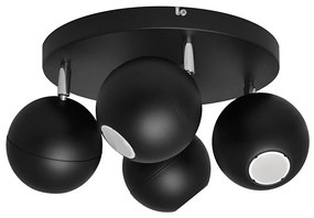 Faretto LED MIDWAY 4xGU10/6,5W/230V nero