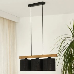 Brilagi - Lampadario a sospensione con filo FOREST 3xE27/15W/230V pino/nero