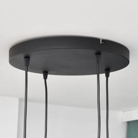 Lampadario LED a sospensione con filo MIDWAY 4xGU10/4,8W/230V nero