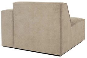 Modulo divano in velluto a coste beige (angolo destro) Sting - Scandic