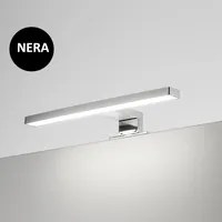 Lampada LED Kyra per bagno 300 mm nera