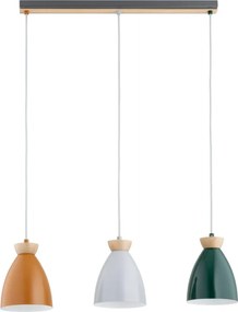 Lampadario a cavo GALIA 3xE27/15W/230V multicolore