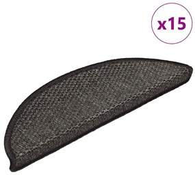 Tappeti Autoadesivi Scale Aspetto Sisal 15 Pz 56x17x3 Cm /
