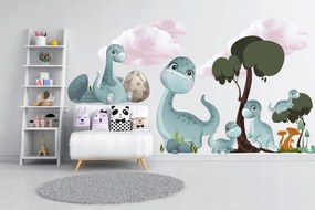 Adesivo murale con dinosauri 60 x 120 cm