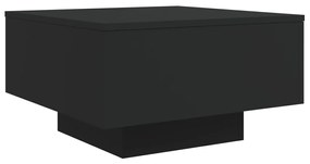 Tavolino da salotto nero 55x55x31 cm in legno multistrato