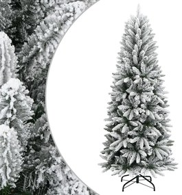 Albero Di Natale Artificiale Con Neve Floccata 240 Cm Pvc E Pe /