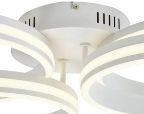 Plafoniera bianca con LED dimmerabile a 3 livelli 4 luci - Navara