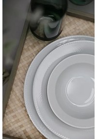 Set da tavola 18 pezzi in porcellana bianca