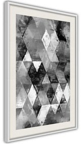 Poster  Abstract Diamonds  Cornice Quadri Cornice nera, Larghezza x Altezza Home decor 20x30