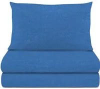 Completo letto 1 piazza e mezza melange blu