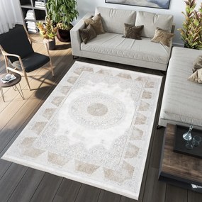 Tappeto vintage di pregio con ornamenti beige Larghezza: 120 cm | Lunghezza: 170 cm