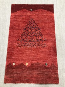 Loribaft Tappeto 130x80 Rosso (Iran) Annodato A Mano