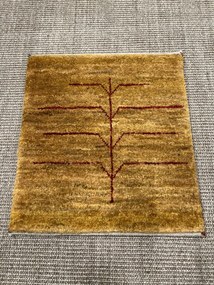 Gabbeh Tappeto persiano 40x40 Giallo (Iran) Annodato A Mano