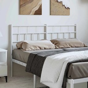 Testiera İn Metallo Bianco 150 Cm /