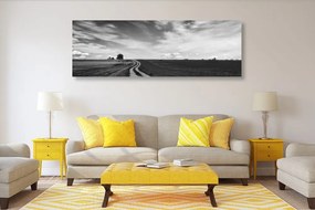 Quadro su tela – Paesaggio incantevole in bianco e nero
