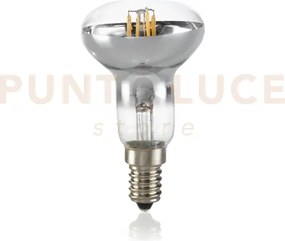 Lampadina attacco e14 spot in vetro cromo 4 w 350 lm 3000 k ø 50 x ...