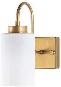 Lampada da parete in bianco e oro ø 10 cm Duzsuz - Opviq lights