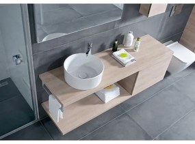 JIKA H8184200001121 - Lavabo da appoggio CUBITO Ø 40 cm ceramica/bianco