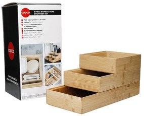Set di 3 organizer per cassetti in bambù Copco - Kitchen Craft