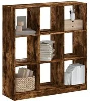 Libreria Rovere Fumo 102x32x108 cm in Legno Multistrato 3307841