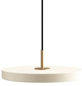 Apparecchio a sospensione dimmerabile LED crema con paralume in metallo ø 31 cm Asteria Plus Mini - UMAGE