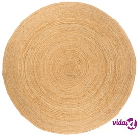 vidaXL Tappeto in Juta Intrecciata 180 cm Rotondo