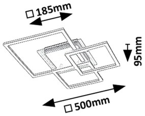 Rabalux 71371 - Plafoniera LED OTTAVIA LED/40W/230V 3000K