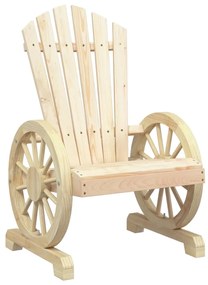 Sedie da giardino adirondack 2 pz in legno massello di abete