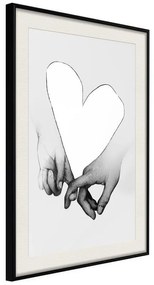 Poster  Couple In Love  Cornice Quadri Cornice nera con pass-partout, Larghezza x Altezza Home decor 30x45