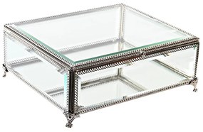 Scatola-Portagioie DKD Home Decor Cristallo Metallo (25 x 21 x 10 cm)