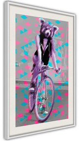 Poster  Extraordinary Cyclist  Cornice Quadri Cornice d'oro, Larghezza x Altezza Home decor 30x45