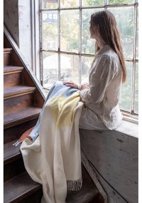 Coperta gialla-azzurra 125x190 cm Brick - Mette Ditmer Denmark