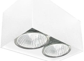 Brosline 1077 - Faretto CAGE 2xGU10/10W/230V bianco