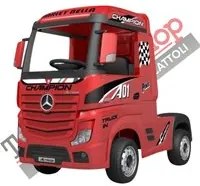 Camion Elettrico per Bambini Truck Mercedes ACTROS 12V Porte Apribili colore Rosso