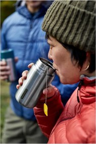 Tazza termica argentata in acciaio inox 340 ml – Black + Blum