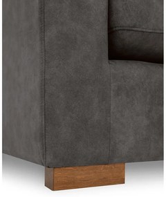 Divano in similpelle antracite 175 cm Hamburg - Scandic