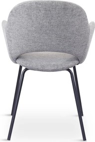 Set di sedie da pranzo grigio chiaro in imbottito 2 pz Rowley – Unique Furniture