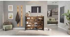 Scarpiera color antracite effetto rovere 138x105x25 cm Libbiano – Germania