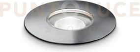 Rocket segnapassi led 3w wide 930 lm 4000 k d.9,2cm acciaio aliment...
