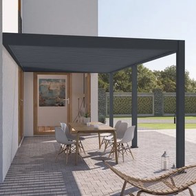 Pergola bioclimatica Ombréa addossata 3x6M in alluminio