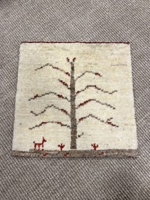 Gabbeh Tappeto persiano 40x40 Beige (Iran) Annodato A Mano